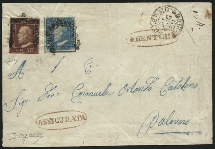 Sicilia - 1859 - Assicurata ... 