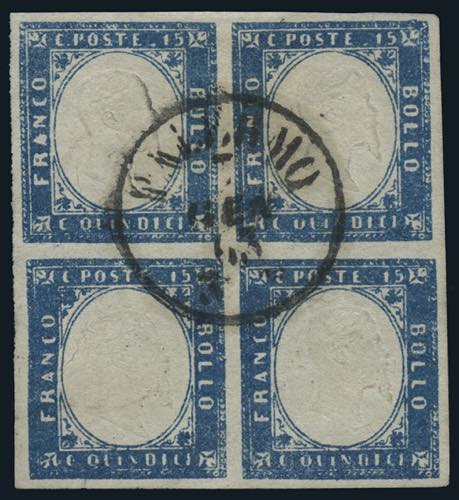 1863 - 15 c. azzurro tipo ... 
