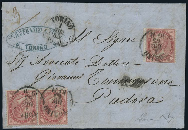 1863 - Eccezionale lettera spedita ... 