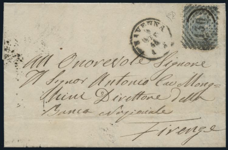 1866 - Lettera spedita da Ravenna ... 