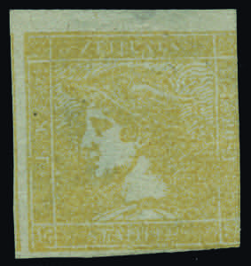 1851 - Mercurio 30 c. giallo chiaro, ... 