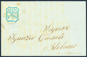 1860 - Lettera spedita da Piacenza per ... 