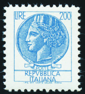 1972 - Siracusana 200 Lire azzurro senza ... 