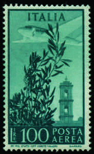 1952 - Campidoglio 100 Lire verde azzurro, ... 