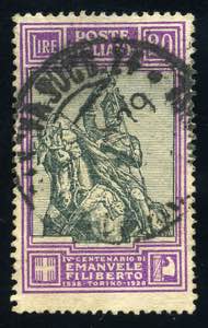 1928 - Em. Filiberto 20 Lire violetto e ... 