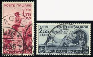 1936 - Orazio, serie completa di posta ... 