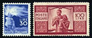 Repubblica Italiana - 1945/48 - Democratica, ... 