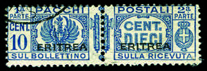 Colonie Italiane - Eritrea - Pacchi Postali ... 