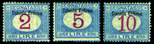 Colonie Italiane - Eritrea - Segnatasse - ... 