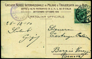 Aerogrammi e Voli - REGNO DITALIA - 1910 - ... 