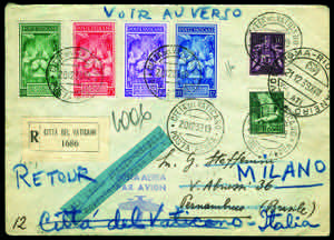 Aerogrammi e Voli - VATICANO - 1939 - Busta ... 