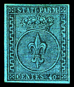 Antichi Stati Italiani - Parma - 1852 - 40 ... 