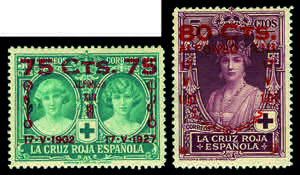 Paesi Europei - Spagna - 1927 - Croce Rossa, ... 