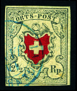 Paesi Europei - Svizzera - 1850 - 2 1/2 ... 