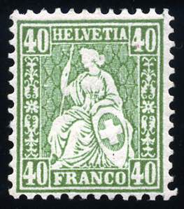 Paesi Europei - Svizzera - 1862 - Helvetia ... 