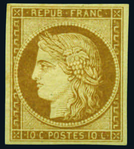 Paesi Europei - Francia - 1850 - Ceres 10 c. ... 