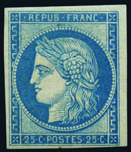 Paesi Europei - Francia - 1850 - Ceres 25 c. ... 