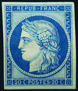 Paesi Europei - Francia - 1850 - Ceres 20 c. ... 