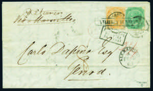 Oltremare - India - 1868 - Lettera spedita ... 