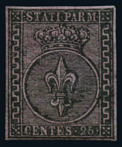 Antichi Stati Italiani - Parma - 1852 - 25 ... 