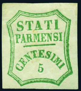 Antichi Stati Italiani - Parma - 1859 - 5 c. ... 