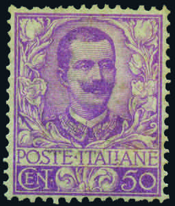 Regno dItalia - 1901 - Floreale 50 c. ... 