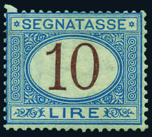 Regno dItalia - Segnatasse - 1870 - 10 Lire ... 