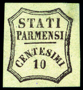 Parma - 1859 - 10 c. bruno, ottimamente ... 