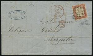 Sardegna - 1862 - Lettera spedita da Genova ... 