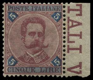 Regno dItalia - 1891 - Umberto I 5Lire ... 