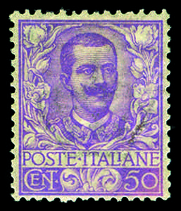 Regno dItalia - 1901 - Floreale 50 c. ... 