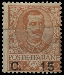 Regno dItalia - 1905 - Floreale 15 su 20 c. ... 