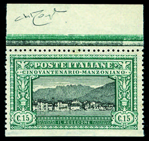 Regno dItalia - 1923 - Manzoni 15 c. verde ... 