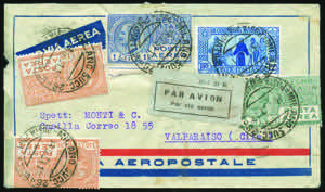 Posta Aerea - 1931 - Busta spedita per via ... 