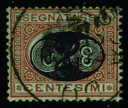 Segnatasse - 1891 - Mascherine 30 su 2 c. ... 