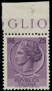 Repubblica Italiana - 1953 - Siracusana 25 ... 
