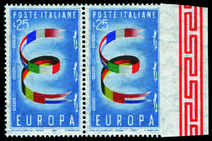 Repubblica Italiana - 1957 - Europa 25 Lire ... 