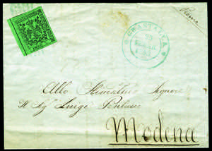 Modena - 1858 - Lettera spedita da Guastalla ... 