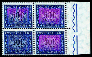Segnatasse - 1981 - 500 Lire azzurro e ... 