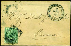 Levante - 1876 - 5 c. verde grigio ... 