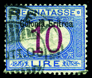 Eritrea - Segnatasse - 1903 - 10 Lire ... 