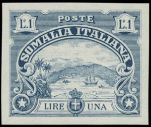 Somalia - 1 Lira azzurro, splendida prova ... 