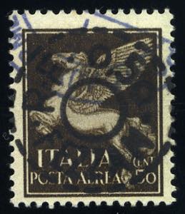 Fezzan - Posta Aerea - 1943 - 50 c. bruno ... 