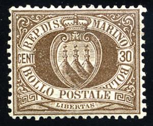 Repubblica di San Marino - 1877 - Stemma 30 ... 