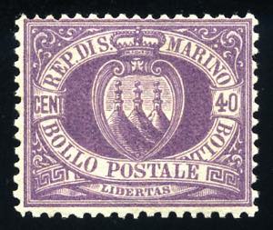 Repubblica di San Marino - 1877 - Stemma 40 ... 