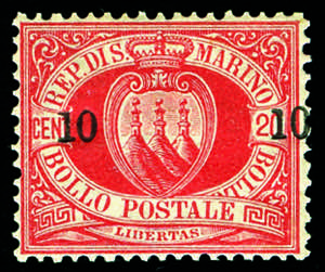 Repubblica di San Marino - 1892 - Stemma 10 ... 
