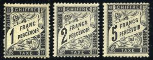 Francia - Segnatasse - 1881/92 - Alti ... 