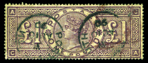 Gran Bretagna - 1884 - Regina Vittoria 1 £ ... 