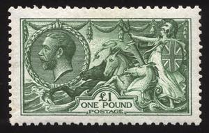 Gran Bretagna - 1913 - Allegorie 1 £ verde ... 