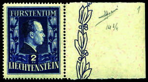 Liechtenstein - 1951 - Effigie dei principi ... 